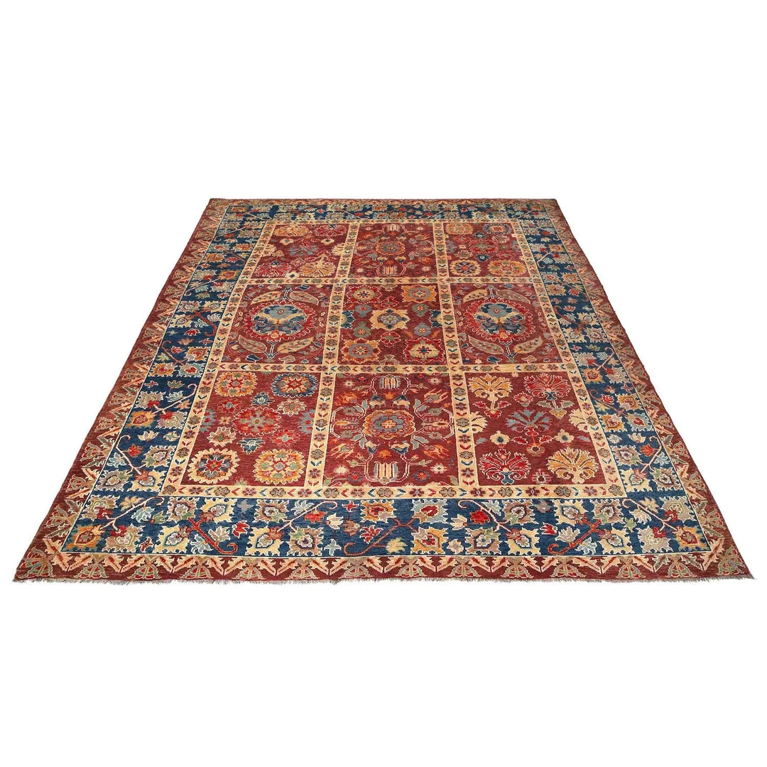 Afghan Bakhtiar Rug 8' 12" x 11' 8" Hand-Knotted | No. AL95907