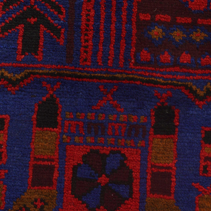Afghan Prayer Rug 2' 8" x 4' 9" Hand-Knotted | No. AL96049