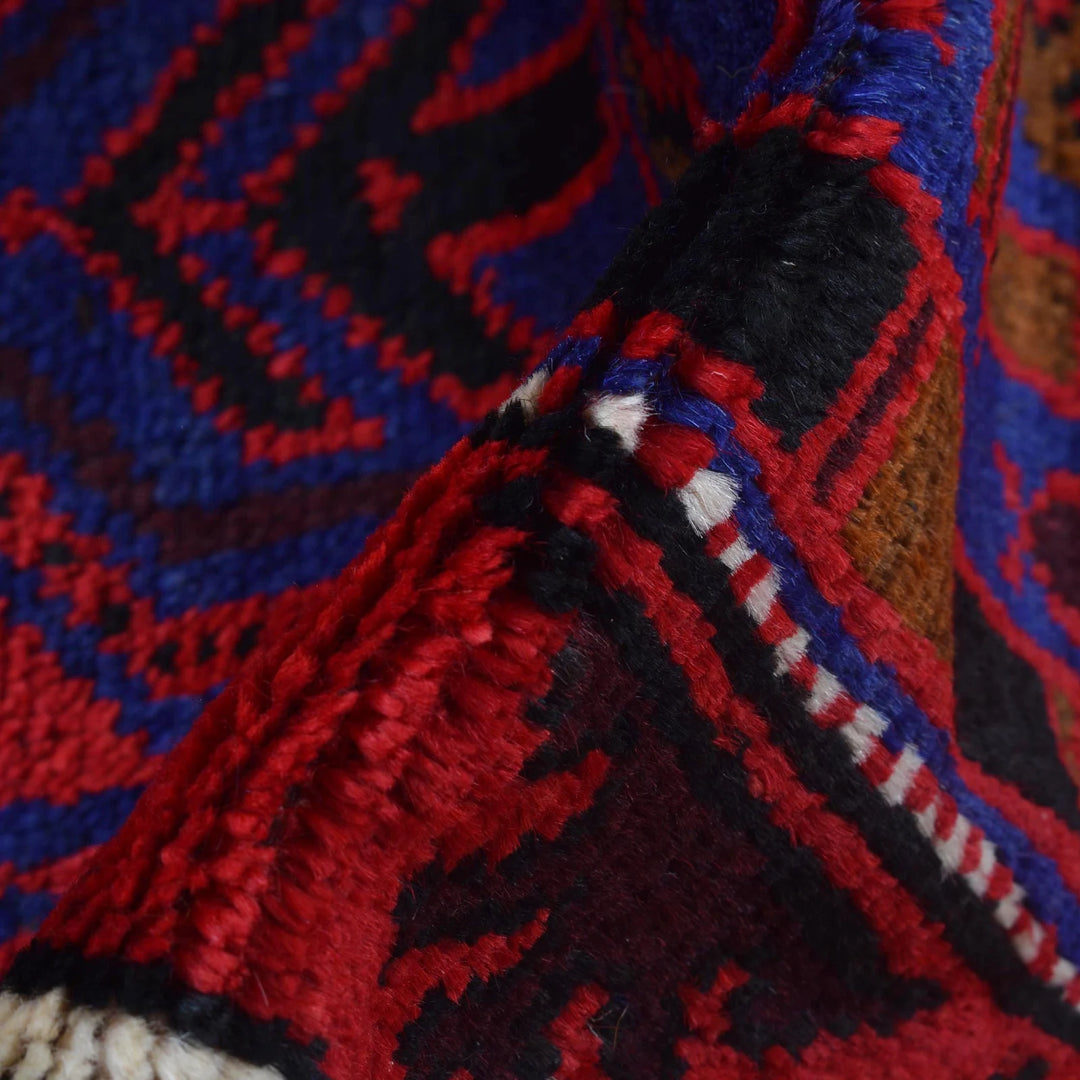 Afghan Prayer Rug 2' 8" x 4' 9" Hand-Knotted | No. AL96049