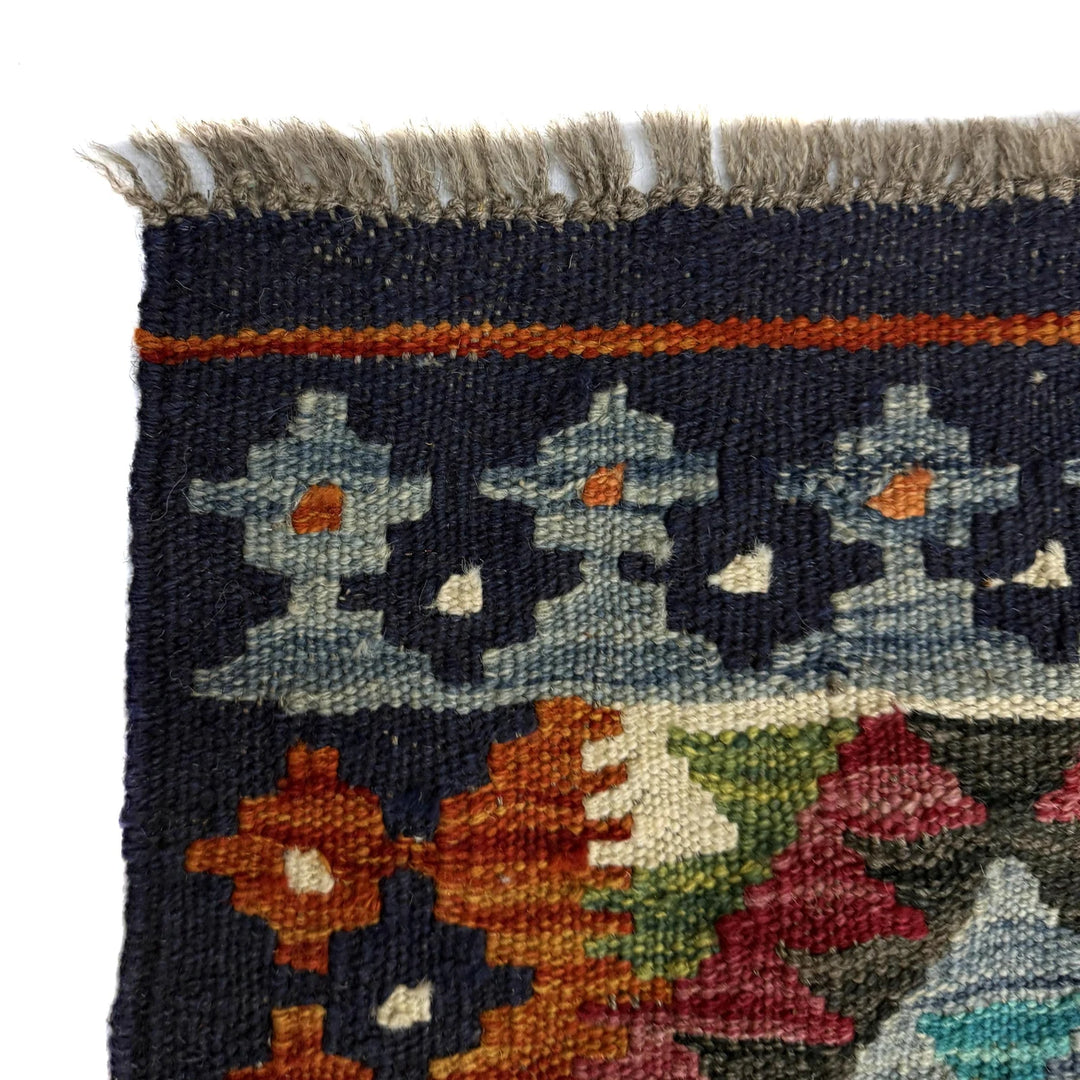 Afghan Vegetable Kilim Rug 5' 10" x 8' 2" Flat-Weave | No. AL960905