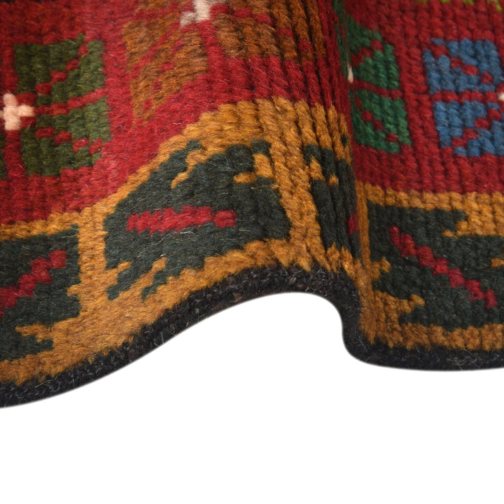 Afghan Baluchi Rug 3'8" x 6'4" Hand-Knotted | No. AL96243