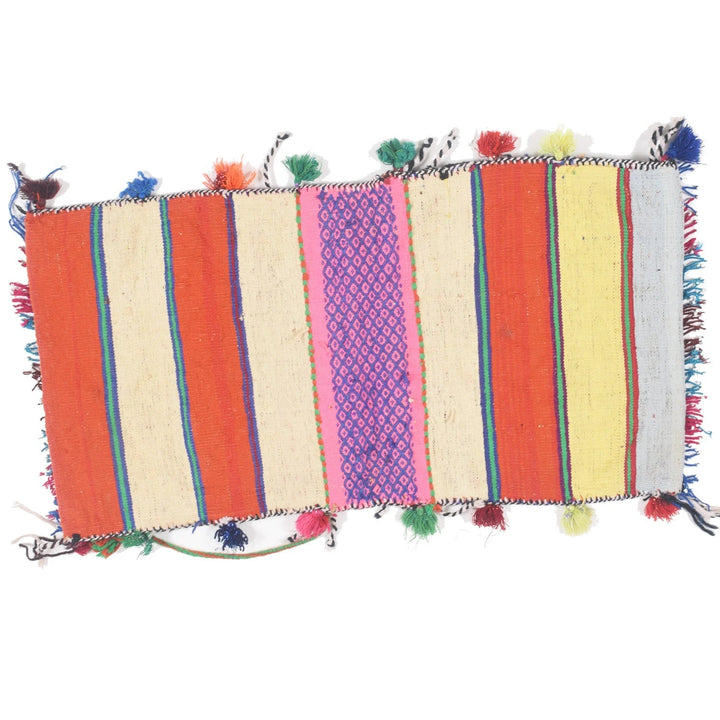 Afghan Saddle Bag Rug 1' 3" x 2' 5" Hand-Knotted | No. AL96312