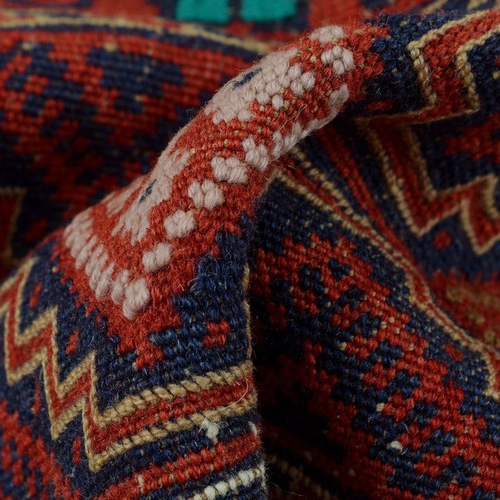 Afghan Laghari Kilim Rug 4' 9" x 7' 3" Flat-Weave | No. AL96434