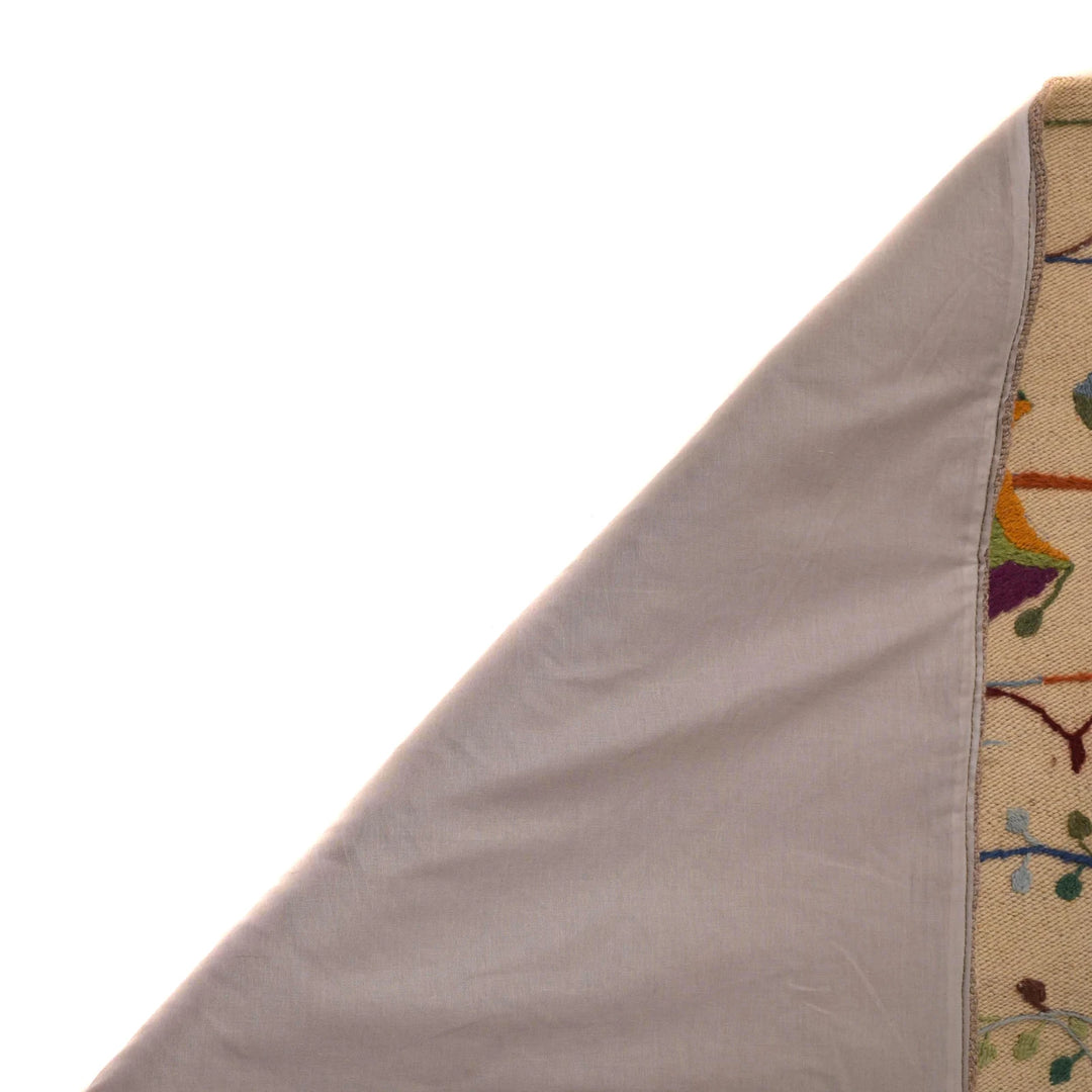 Beige Afghan Kilim Rug 5' 5" x 7' 10" Flat-Weave | No. AL96443