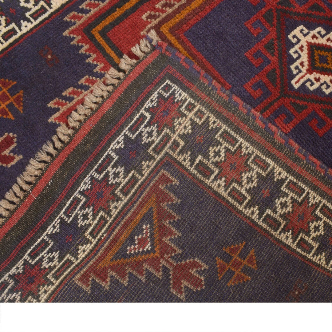 Afghan Baluchi Rug 2' 10" x 4' 4" Hand-Knotted | No. AL96560