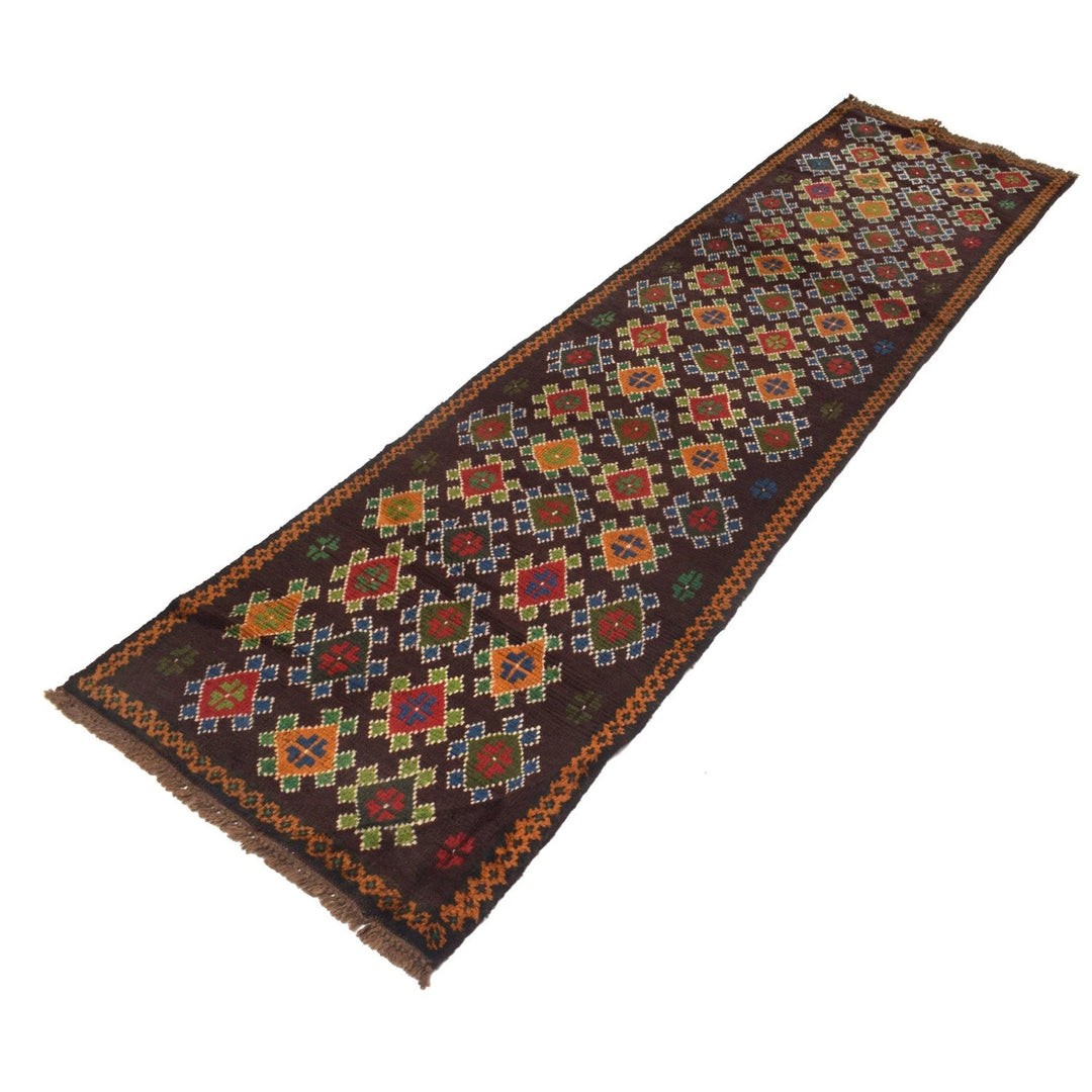 Afghan Baluchi Runner Rug 2' 5" x 9' 8" Hand-Knotted | No. AL96578