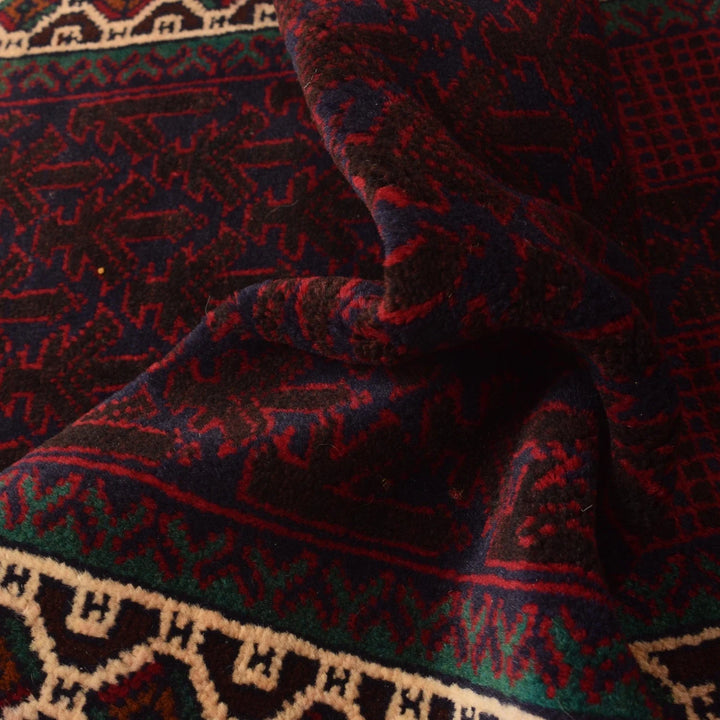 Afghan Prayer Rug 2' 9" x 4' 5" Hand-Knotted | No. AL96583