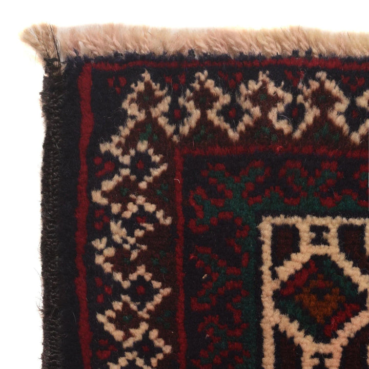 Afghan Prayer Rug 2' 9" x 4' 5" Hand-Knotted | No. AL96583