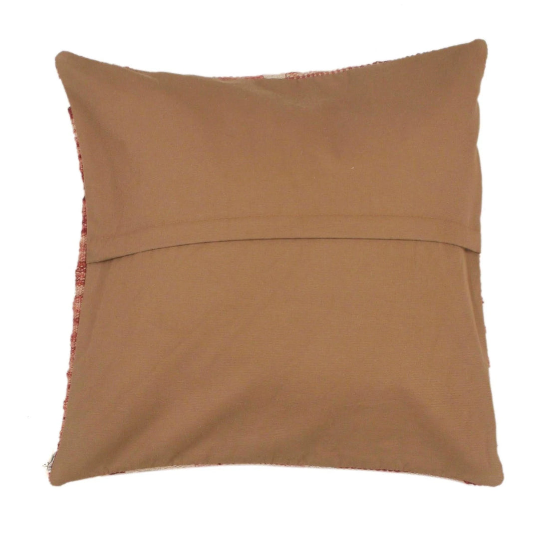 Afghan Kilim Cushion 1' 6" x 1' 6" Flat-Weave | No. AL96617