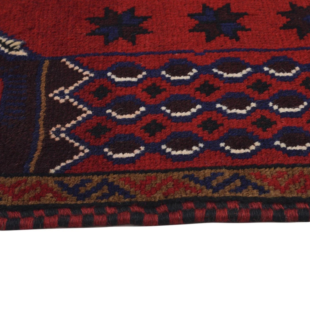 Afghan Prayer Rug 3' 0" x 5' 0" Hand-Knotted | No. AL96765