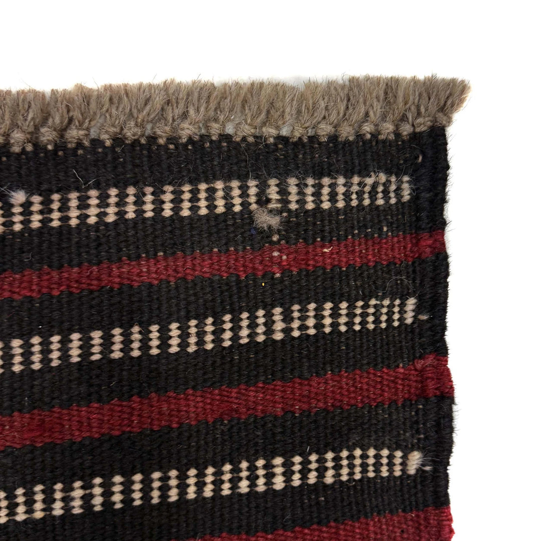 Deep Red Afghan Mashwani Rug 1' 11" x 8' 3" Hand-Knotted | No. AL96861