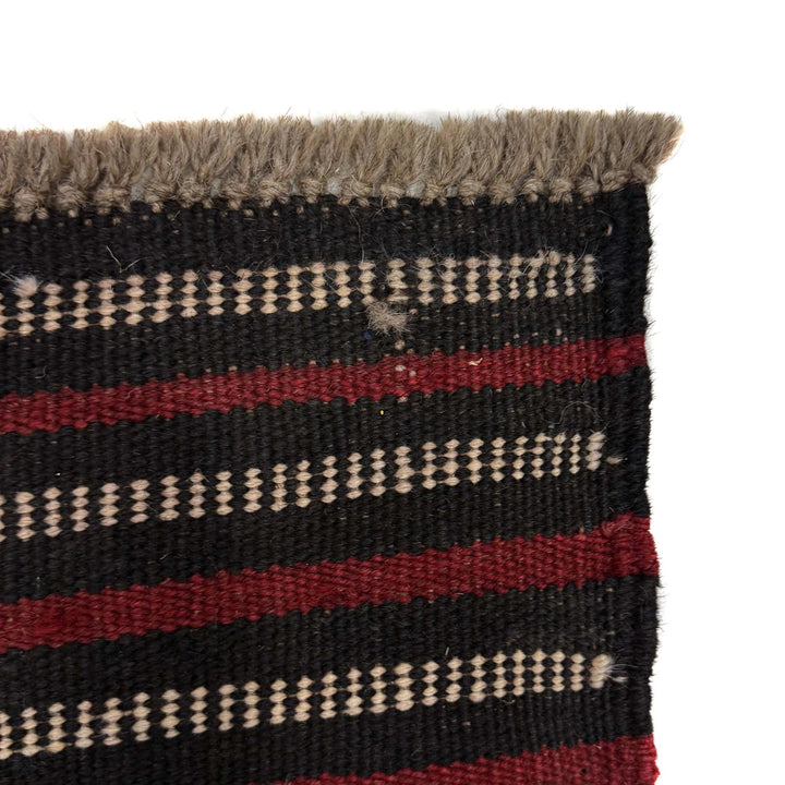 Deep Red Afghan Mashwani Rug 1' 11" x 8' 3" Hand-Knotted | No. AL96861