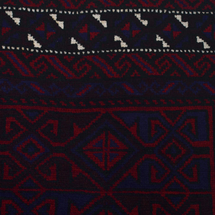 Afghan Baluchi Rug 2' 7" x 4' 1" Hand-Knotted | No. AL96973