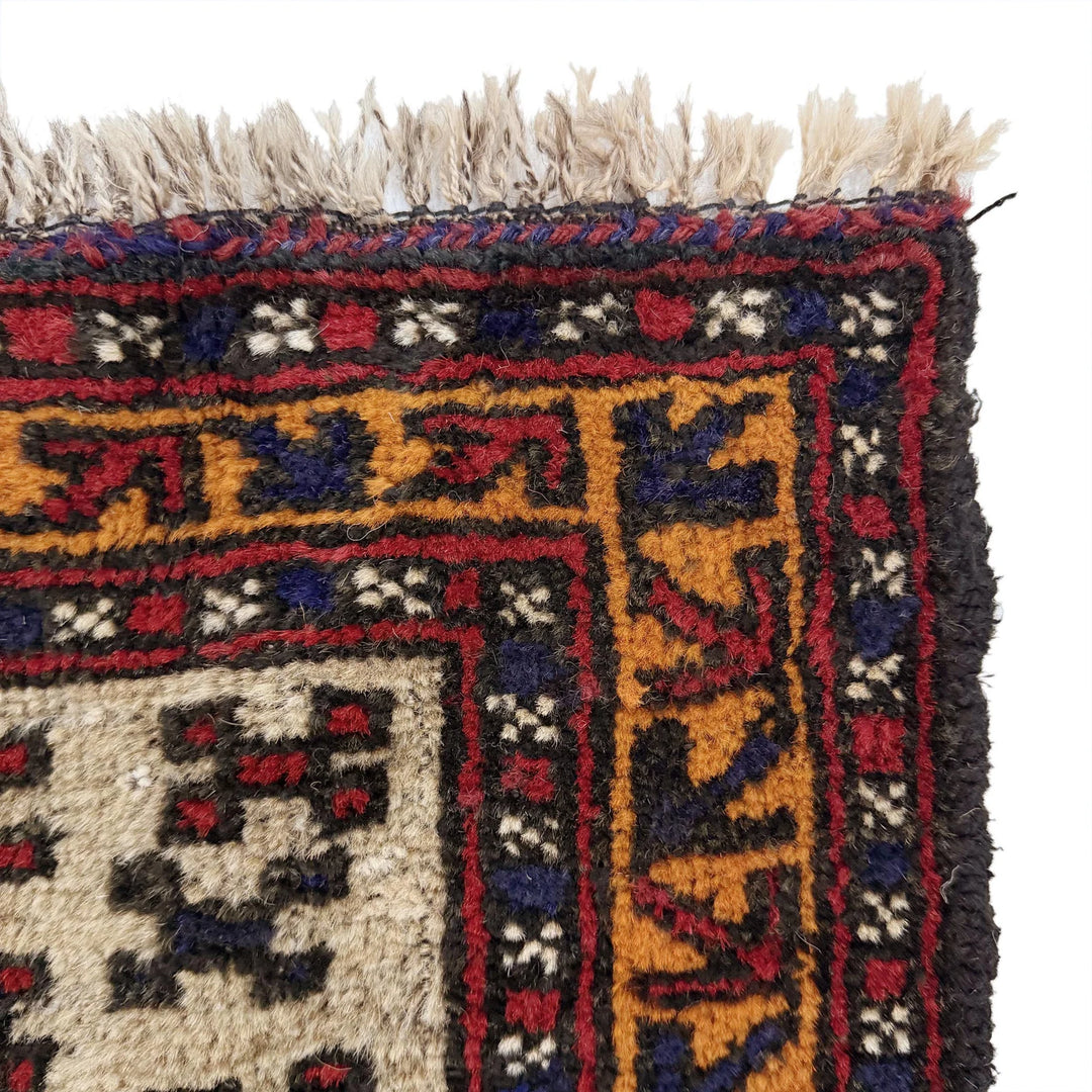 Afghan Prayer Rug 2' 8" x 4' 3" Hand-Knotted | No. AL970121