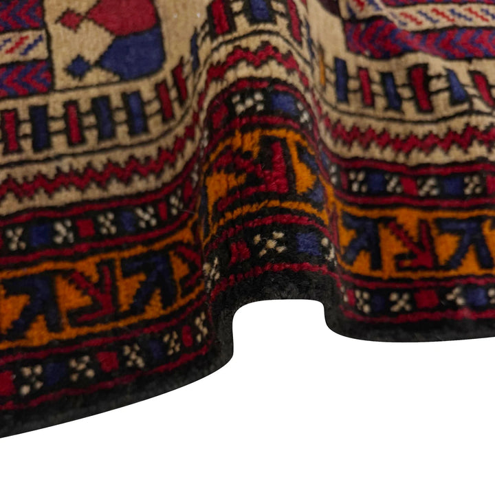 Afghan Prayer Rug 2' 8" x 4' 3" Hand-Knotted | No. AL970121