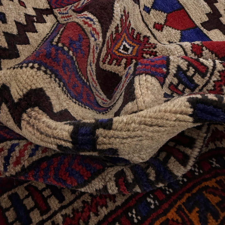 Afghan Prayer Rug 2' 8" x 4' 3" Hand-Knotted | No. AL970121