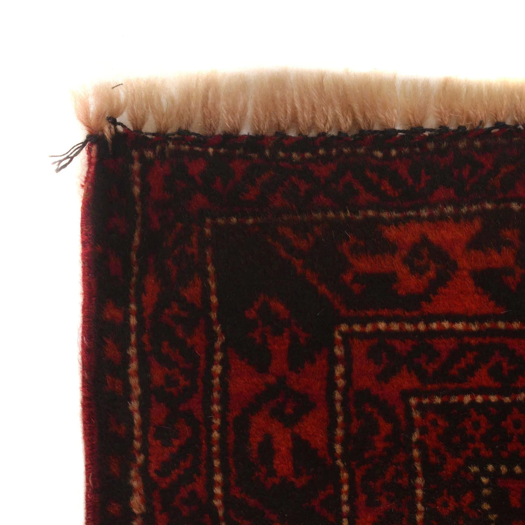 Afghan Prayer Rug 3' 5" x 4' 8" Hand-Knotted | No. AL97092