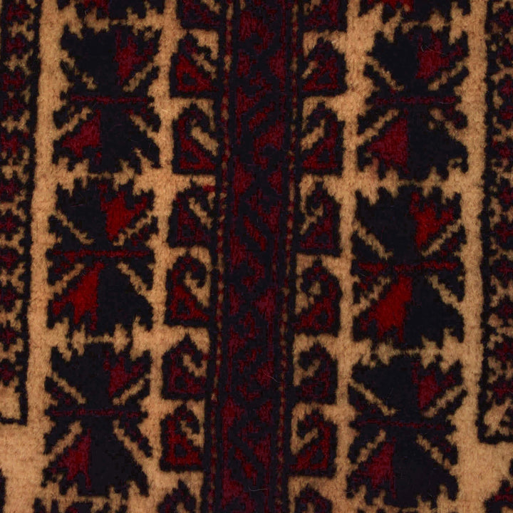 Afghan Prayer Rug 3' 5" x 4' 8" Hand-Knotted | No. AL97092