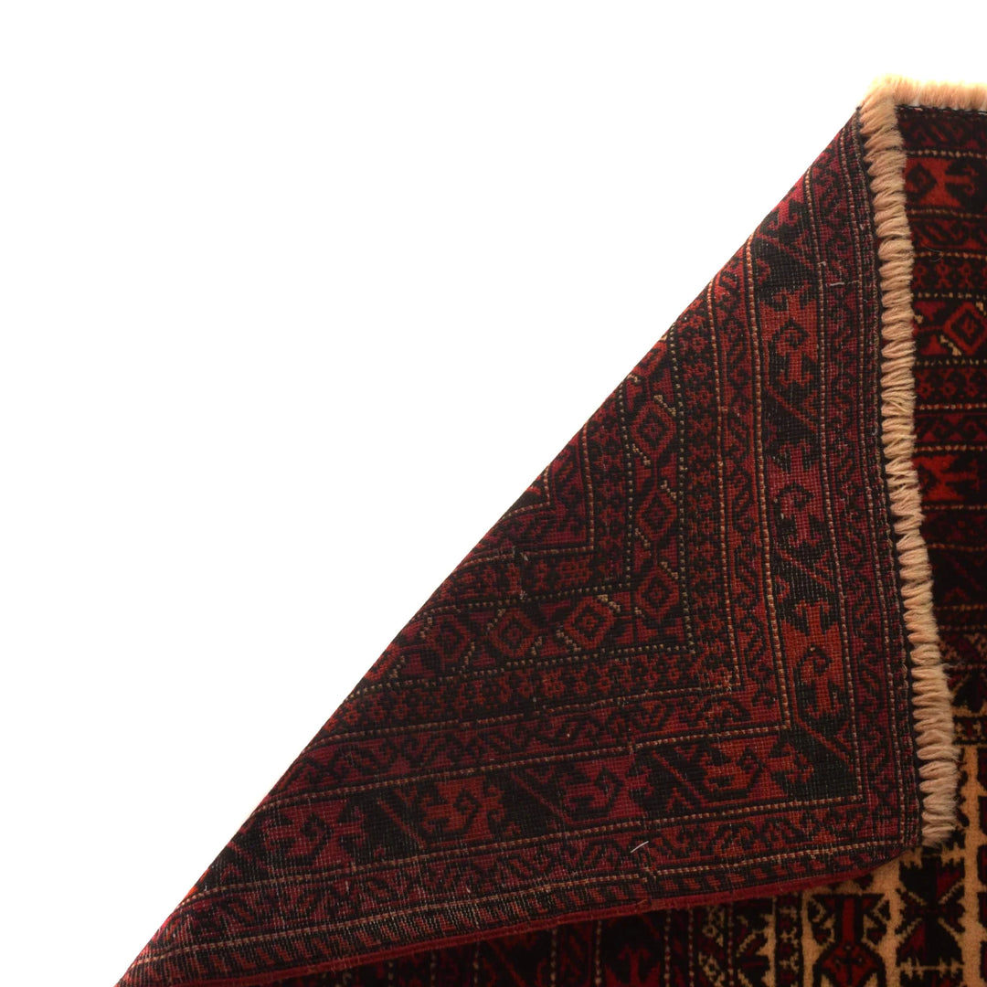 Afghan Prayer Rug 3' 5" x 4' 8" Hand-Knotted | No. AL97092