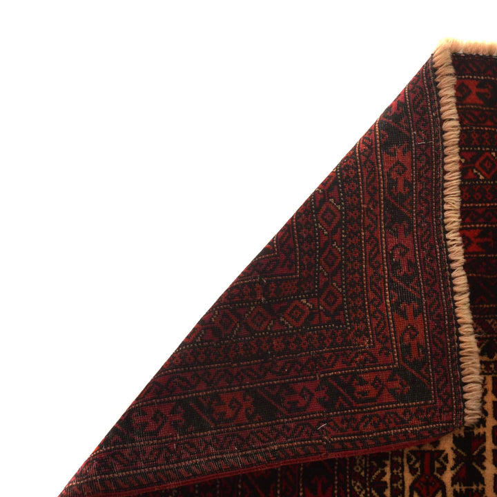 Afghan Prayer Rug 3' 5" x 4' 8" Hand-Knotted | No. AL97092