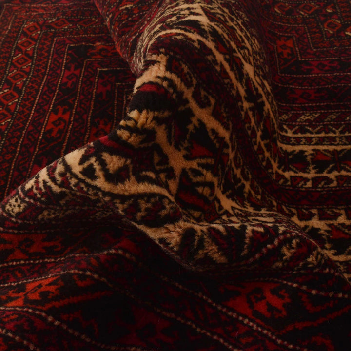 Afghan Prayer Rug 3' 5" x 4' 8" Hand-Knotted | No. AL97092