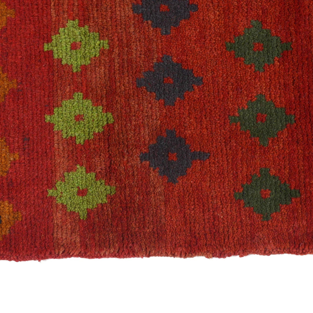 Afghan Baluchi Rug 2' 8" x 9' 7" Hand-Knotted | No. AL97287