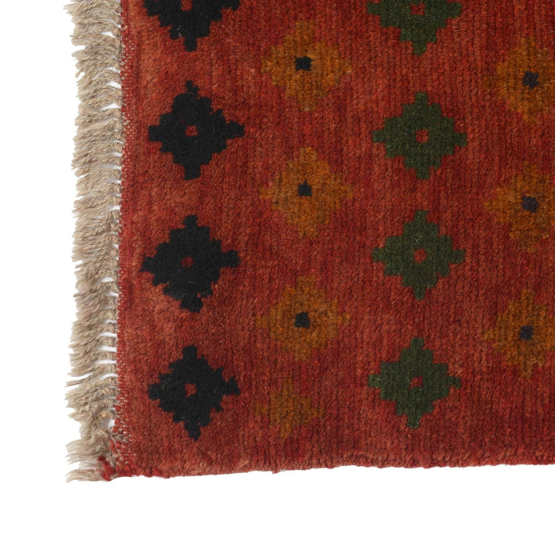 Afghan Baluchi Rug 2' 8" x 9' 7" Hand-Knotted | No. AL97287