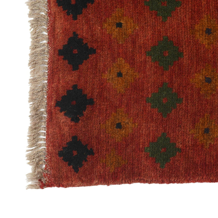 Afghan Baluchi Rug 2' 8" x 9' 7" Hand-Knotted | No. AL97287