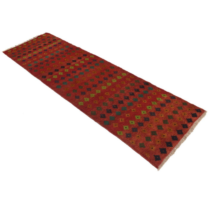 Afghan Baluchi Rug 2' 8" x 9' 7" Hand-Knotted | No. AL97287