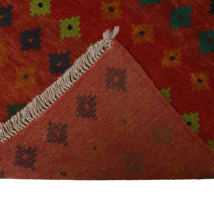Afghan Baluchi Rug 2' 8" x 9' 7" Hand-Knotted | No. AL97287