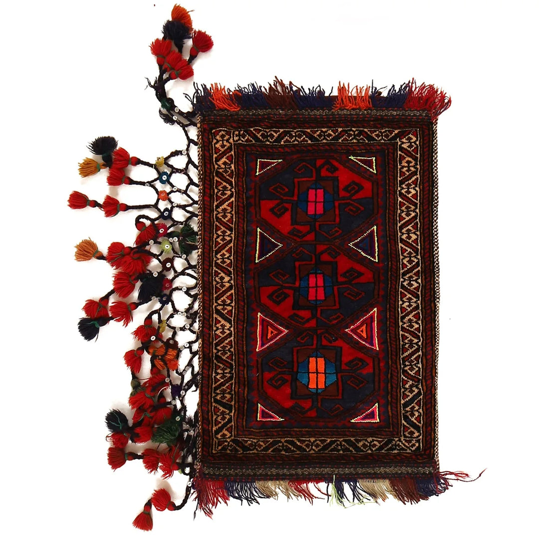 Afghan Tribal Balisht Rug 1' 11" x 3' 0" Hand-Knotted | No. AL97334