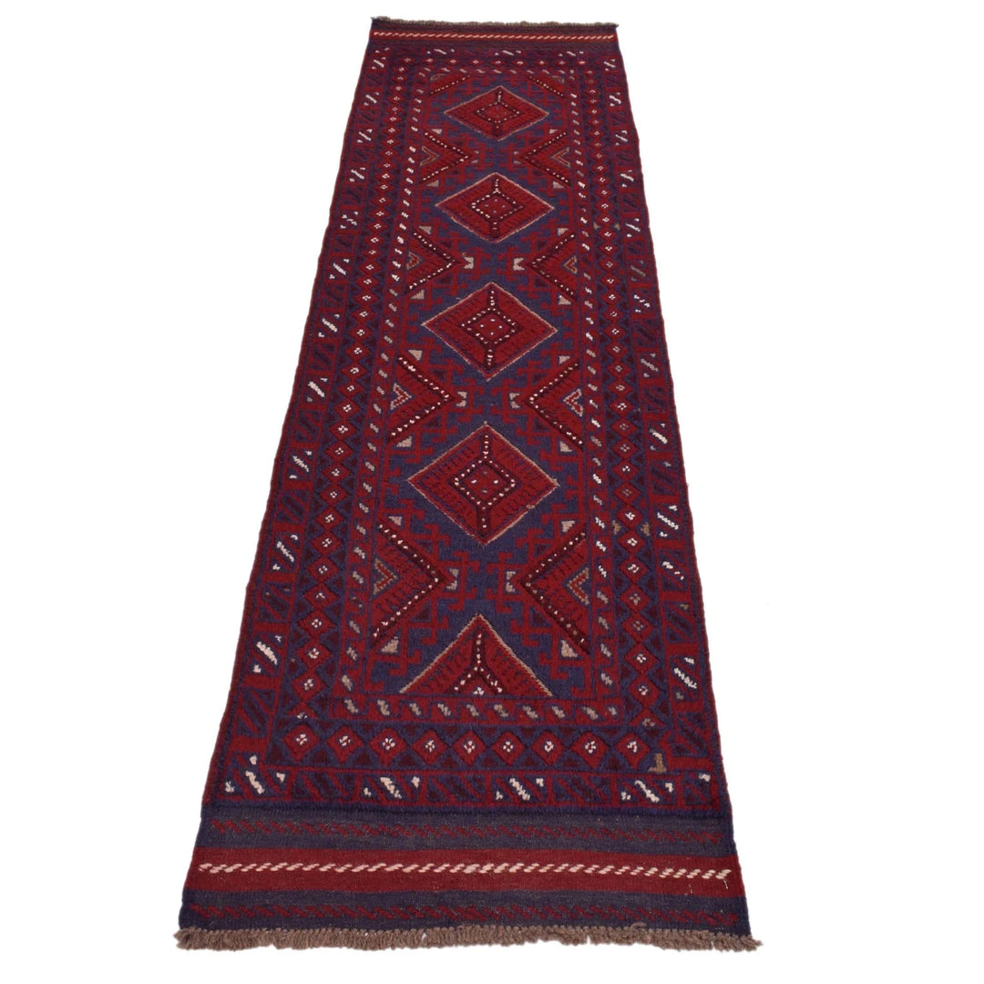 Afghan Mashwani Rug 2' 0" x 8' 2" Hand-Knotted | No. AL97569