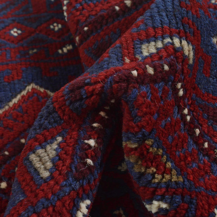 Afghan Mashwani Rug 2' 0" x 8' 2" Hand-Knotted | No. AL97569