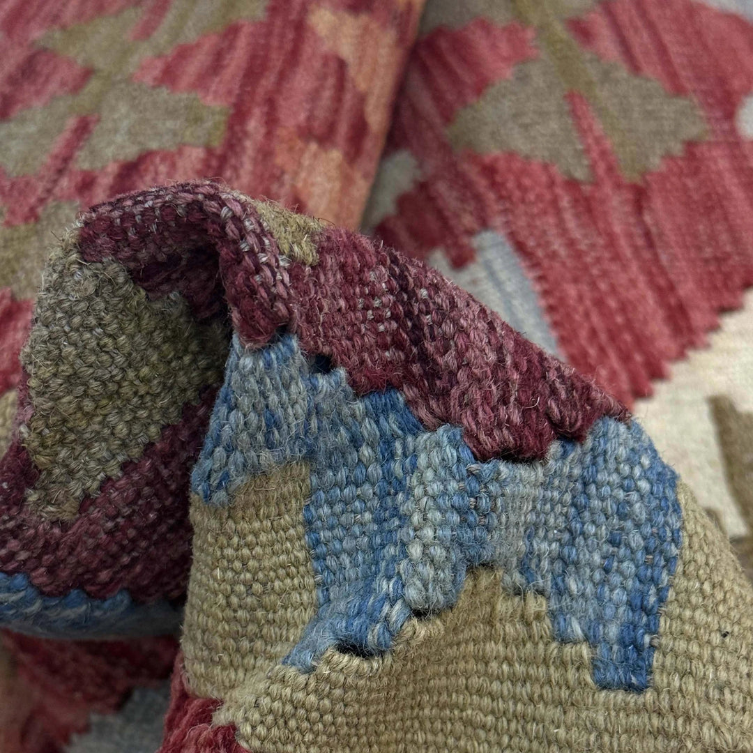 Afghan Kilim Rug 2' 10" x 4' 11" Hand-Woven | No. AL97612
