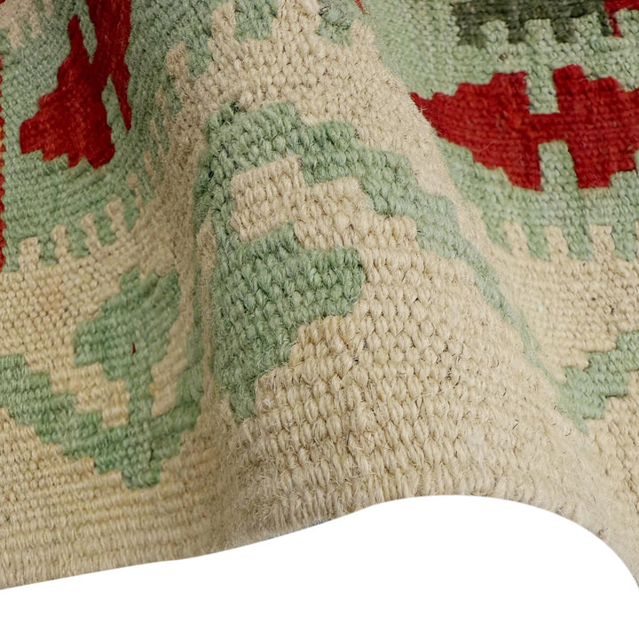 Afghan Vegetable Kilim Rug 2' 7" x 9' 6" Flat-Weave | No. AL97809