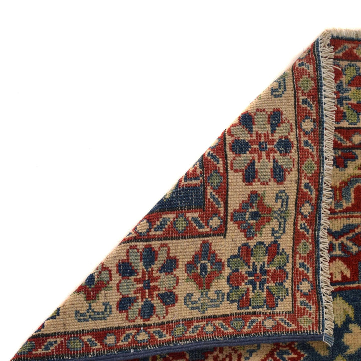 Afghan Kazak Rug 3'2" x 4'8" Hand-Knotted | No. AL97868