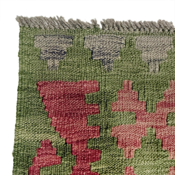 Afghan Kilim Rug 6' 7" x 9' 9" Flat-Weave | No. AL97948
