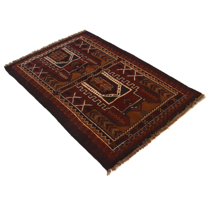 Afghan Prayer Rug 2' 8" x 4' 2" Hand-Knotted | No. AL97984