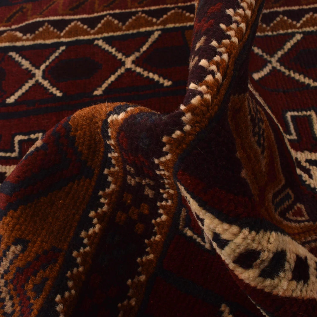 Afghan Prayer Rug 2' 8" x 4' 2" Hand-Knotted | No. AL97984