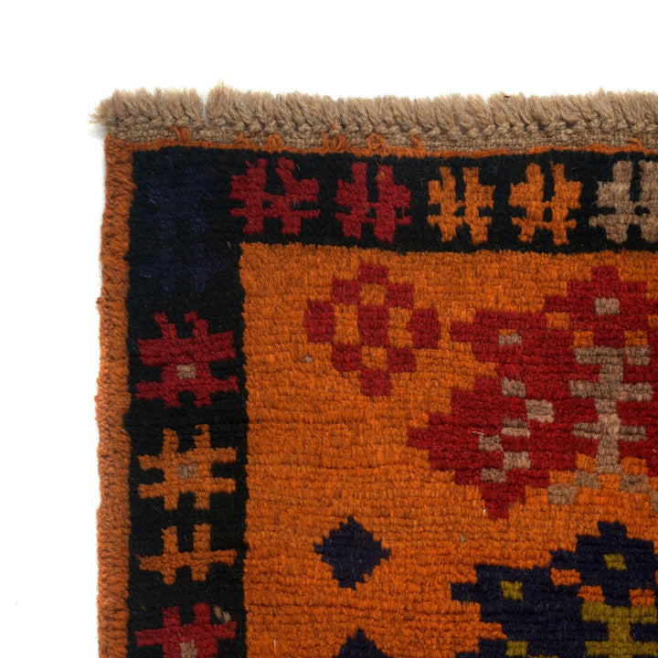 Dark Brown Afghan Baluchi Rug 6' 2" x 7' 9" Hand-Knotted | No. AL98110