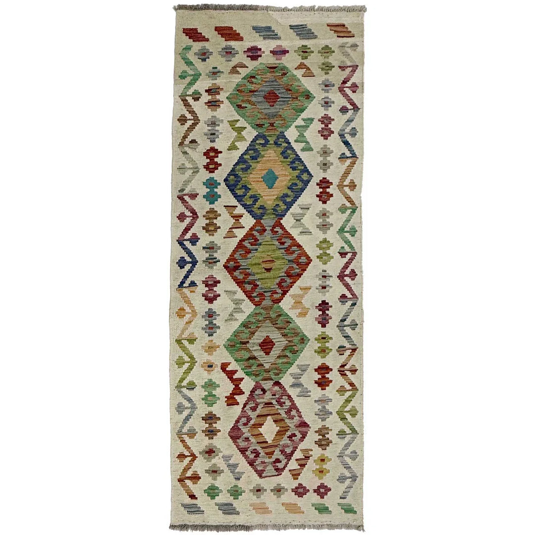 Afghan Kilim Runner 2' 1" x 5' 10" Flat-Weave | No. AL98183