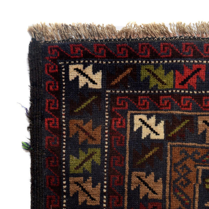 Afghan Baluchi Rug 4' 0" x 6' 1" Hand-Knotted | No. AL98627