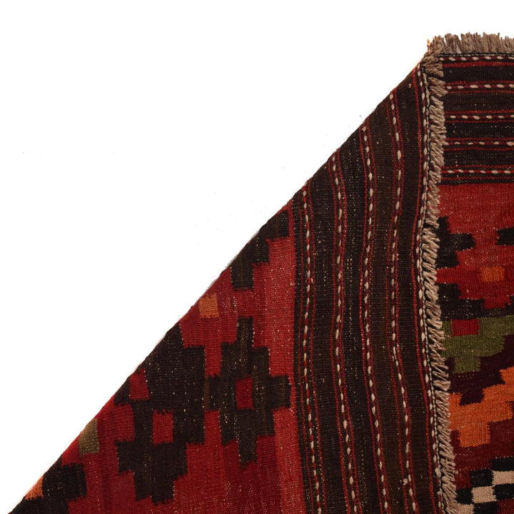 Afghan Maimana Kilim Rug 6'10" x 10'6" Flat-Weave | No. AL98739