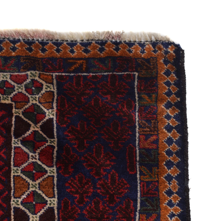 Afghan Prayer Rug 3' 1" x 4' 5" Hand-Knotted | No. AL98746