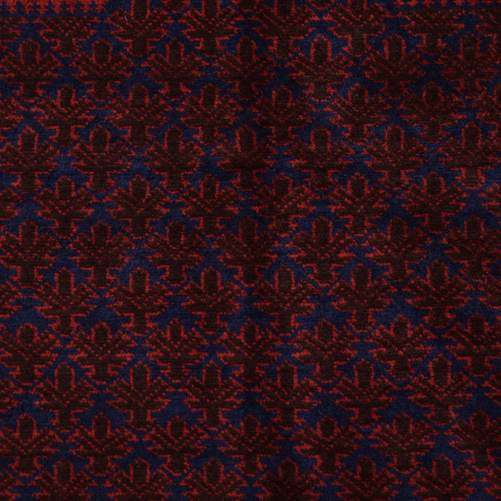 Afghan Prayer Rug 3' 1" x 4' 5" Hand-Knotted | No. AL98746