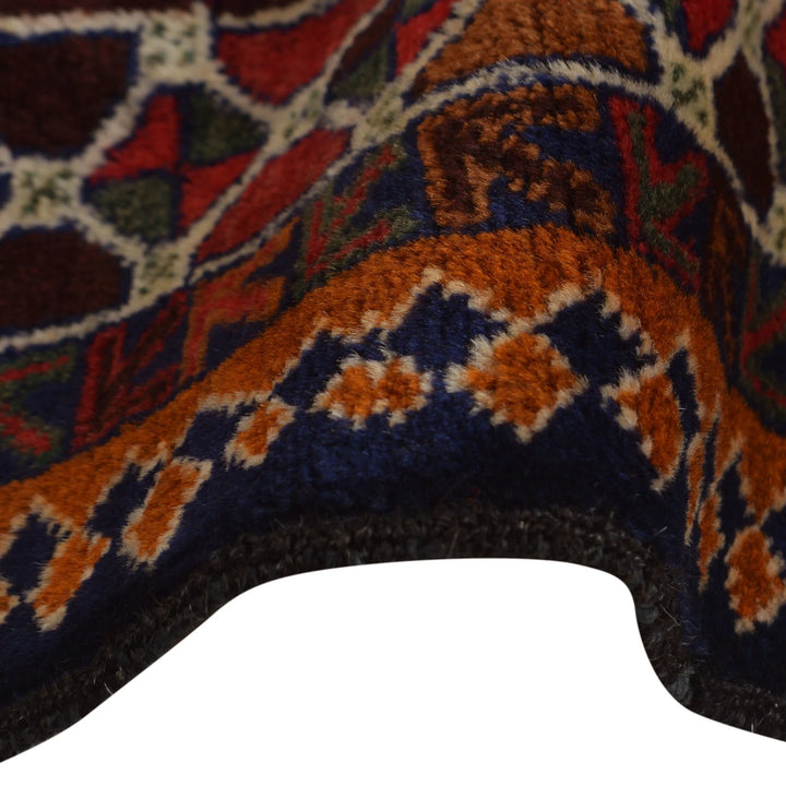 Afghan Prayer Rug 3' 1" x 4' 5" Hand-Knotted | No. AL98746
