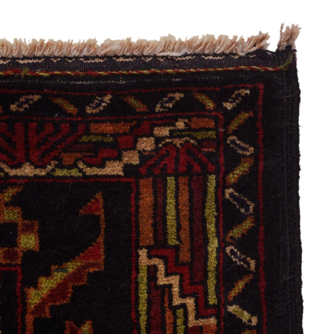 Afghan Prayer Rug 2' 10" x 4' 2" Hand-Knotted | No. AL98864