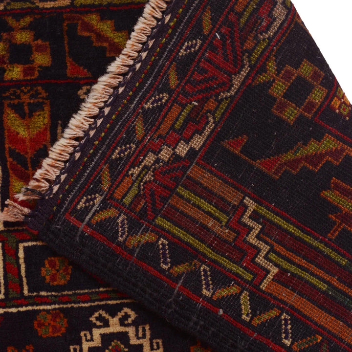 Afghan Prayer Rug 2' 10" x 4' 2" Hand-Knotted | No. AL98864