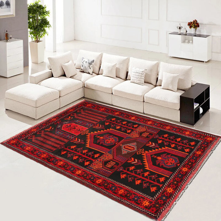 Afghan Prayer Rug 3' 3" x 5' 3" Hand-Knotted | No. AL99006