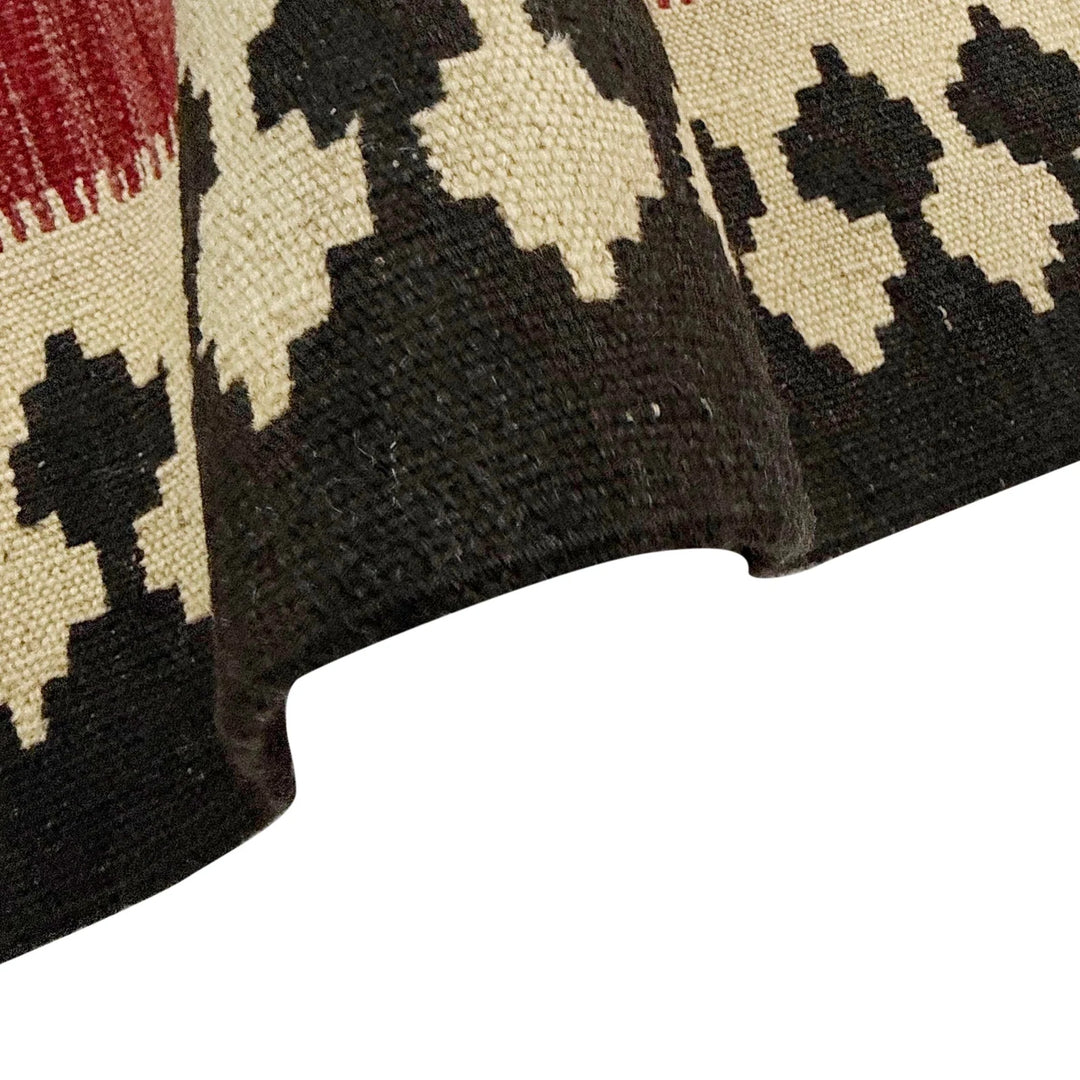 Afghan Vegetable Kilim Rug 4' 10" x 6' 5" Flat-Weave | No. AL990209